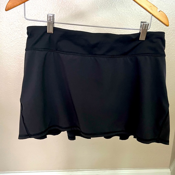 lululemon athletica Pants - Good condition solid black pacer skirt. Size 8.  Pet-free, smoke free home